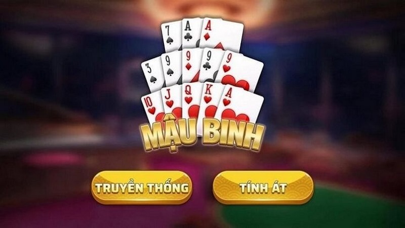 mau binh 2 Mỗi người chơi sẽ nhận được 13 lá bài về tay mình