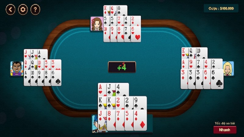 mau binh 3 Game có trường hợp đặc biệt để thắng trắng